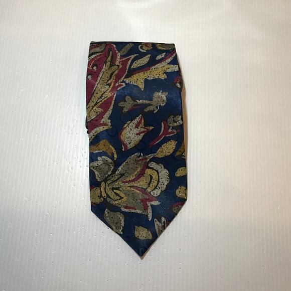 Towncraft Floral Classic Wide Mens Necktie - Picture 1 of 5